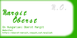 margit oberst business card